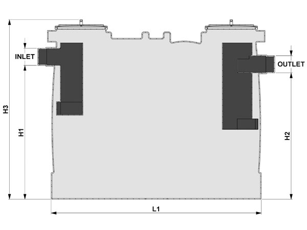 ACO EcoJet above ground grease separator 